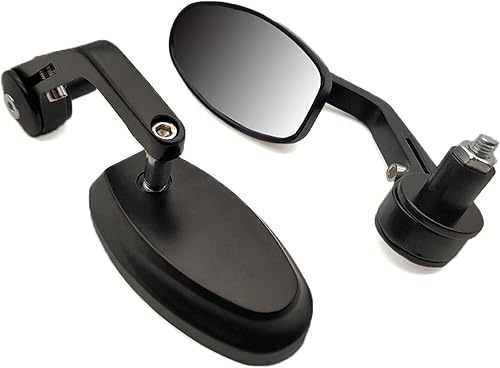 Espejo retrovisor para motocicleta, para manillar, extremo de barra, retrovisor, CNC, aluminio, 78 pulgadas, 0.866 in para Kawasaki Z900 Z650 para