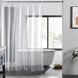 Xacc Clear Shower Curtains Waterproof Transparent | Anti-Mould Mildew Resistant PEVA Shower Curtain Liner for Bathroom | 71x71 inches (180 x 180 cm) | Heavy Duty Easy to Install & Clean