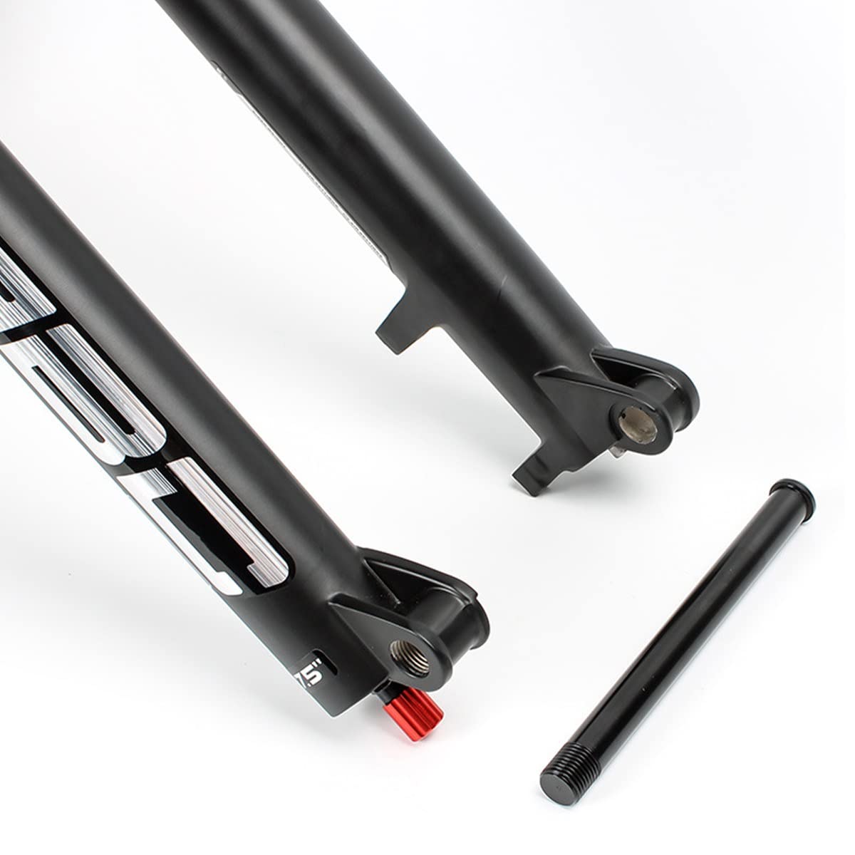 27,5/29 cali przedni widelec do rowerów górskich pneumatyczny z wałem wtykowym 15x110 mm MTB stop magnezu skok sprężyny 160 mm stożkowa przednia rura amortyzacja regulowana (kolor: ręczny, rozmiar 29