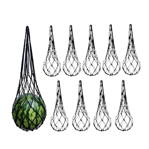 Zibeem Red para Sandías - Red de Calabazas 10 Piezas con Soportes - Bolsa de Cultivo para Melón Calabaza Pepino - de en Elevado