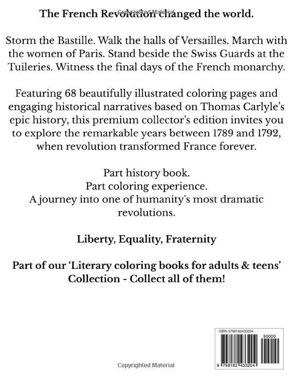 The French Revolution Coloring Book: Volume I: The Fall of the Monarchy (1789-1792) : A Premium Adult & Teens Historical Coloring Book (History in Color - A Premium Historical Coloring Book Series) image 3