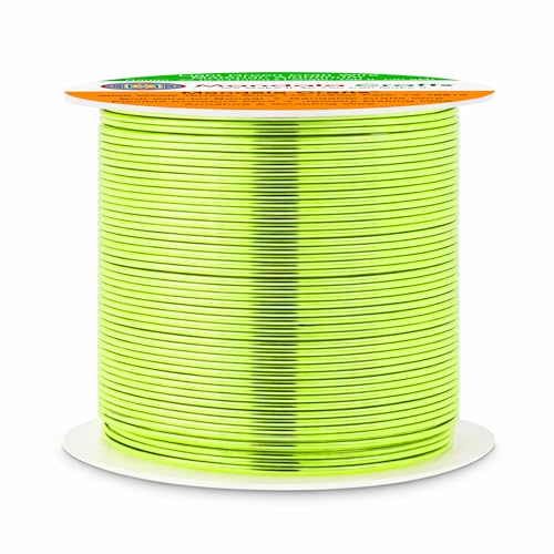 Image of Mandala Crafts 22 Gauge Light Green Anodized Aluminum Craft Wire, 100 FT | Colored, Flexible, Bendable, for Bonsai, Armature, Sculpting, Wire Wrapping, Jewelry Making, Weather & Tarnish Resistant
