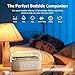 YIERSHIH 6 in 1 Sound Machine with Alarm Clock for Bedrooms, Portable Speaker, Touch Night Lamp,10W Fast Wireless Charger,13 Sleep Sounds,White Noise Machine for Sleeping, Ideal for Gift