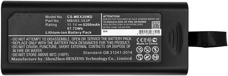 Battery for Accutorr 3, Accutorr 7, Beneheart R12, BeneView T5, Benevision N12, DPM6, DPM7, Passport 12, Passport 8, T5, T6, T8, fit for LI23S002A, MB583-3S3P