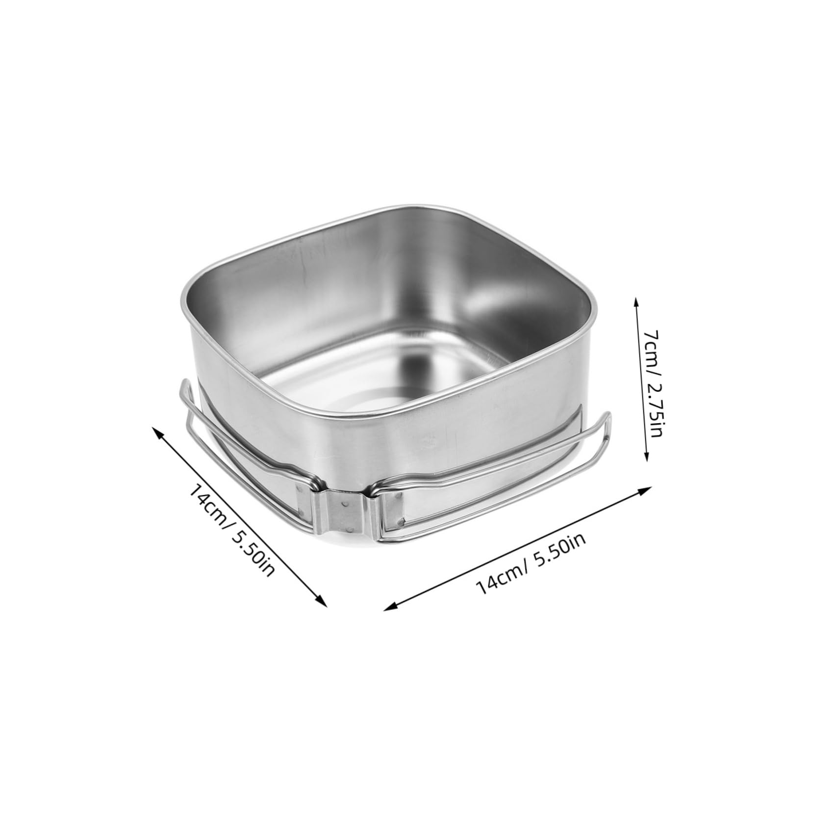 Set di Pentole e Padelle da Campeggio in Acciaio Inossidabile, Manico Pieghevole, Facile da Pulire, per Barbecue e Escursioni