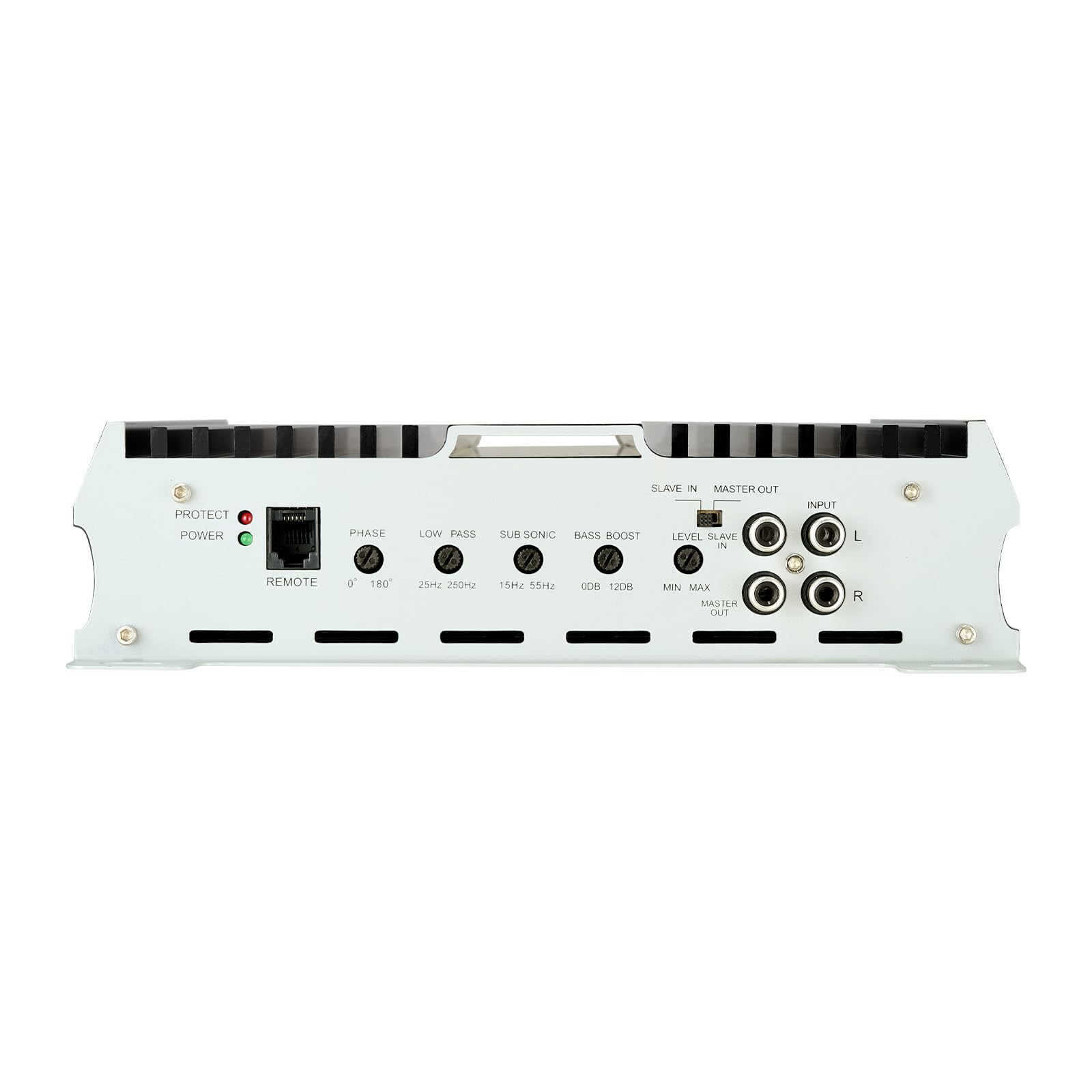 VEVOR Amplificador Monobloque a Coche 1200 W, RMS MÁX. 1/2/4 Ohmios, Clase D, con Control Remoto de Nivel Subwoofer, Filtro de Paso Bajo, Refuerzo de Graves, Cambio de Fase y Control de Volumen