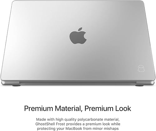 Miniatura 2 de UPPERCASE GhostShell Frost Premium - Funda rígida con acabado mate texturizado resistente a los arañazos, para MacBook Pro 2021 2022 2023 Apple
