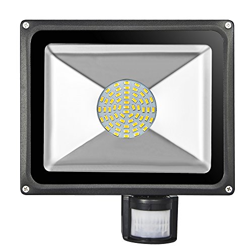 Preisvergleich Produktbild greatdaily LED Strahler 50W LED Fluter, Warmweiß Außenstrahler Led Außenleuchte / flutlichtstrahler Außen / Gartenlampe LED-Strahler Mit Bewegungssensor / IP65 Wasserdicht