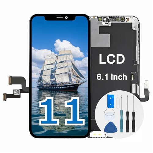 passionTR for iPhone 11 6.1 Inch Retina HD LCD Digitizer Display Touch Screen Replacement Full Complete Touchscreen Assembly Set with Repair Tools Kit Waterproof Frame Adhesive…