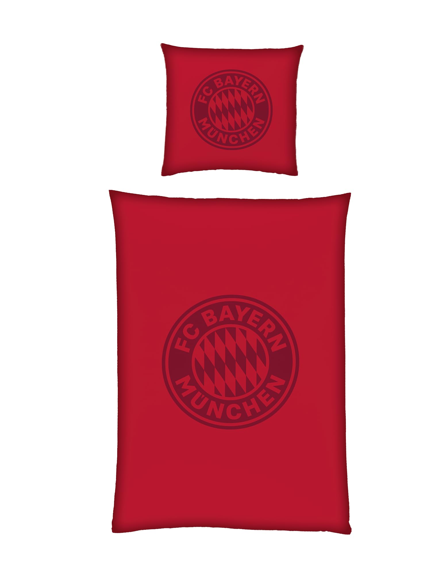 FC Bayern München Bettwäsche Satin Bordeaux 135x200 cm