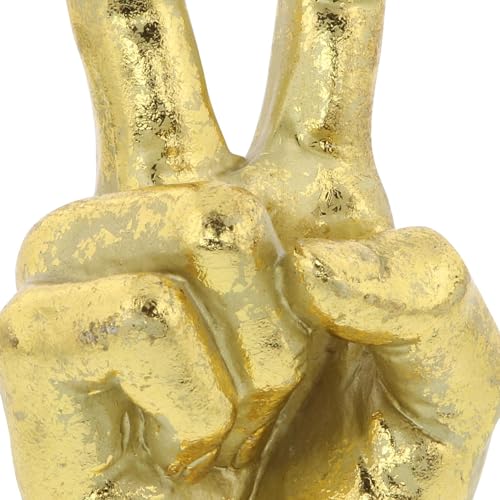 Set de 3 esculturas decorativas de manos doradas 7 pulg miniatura 2