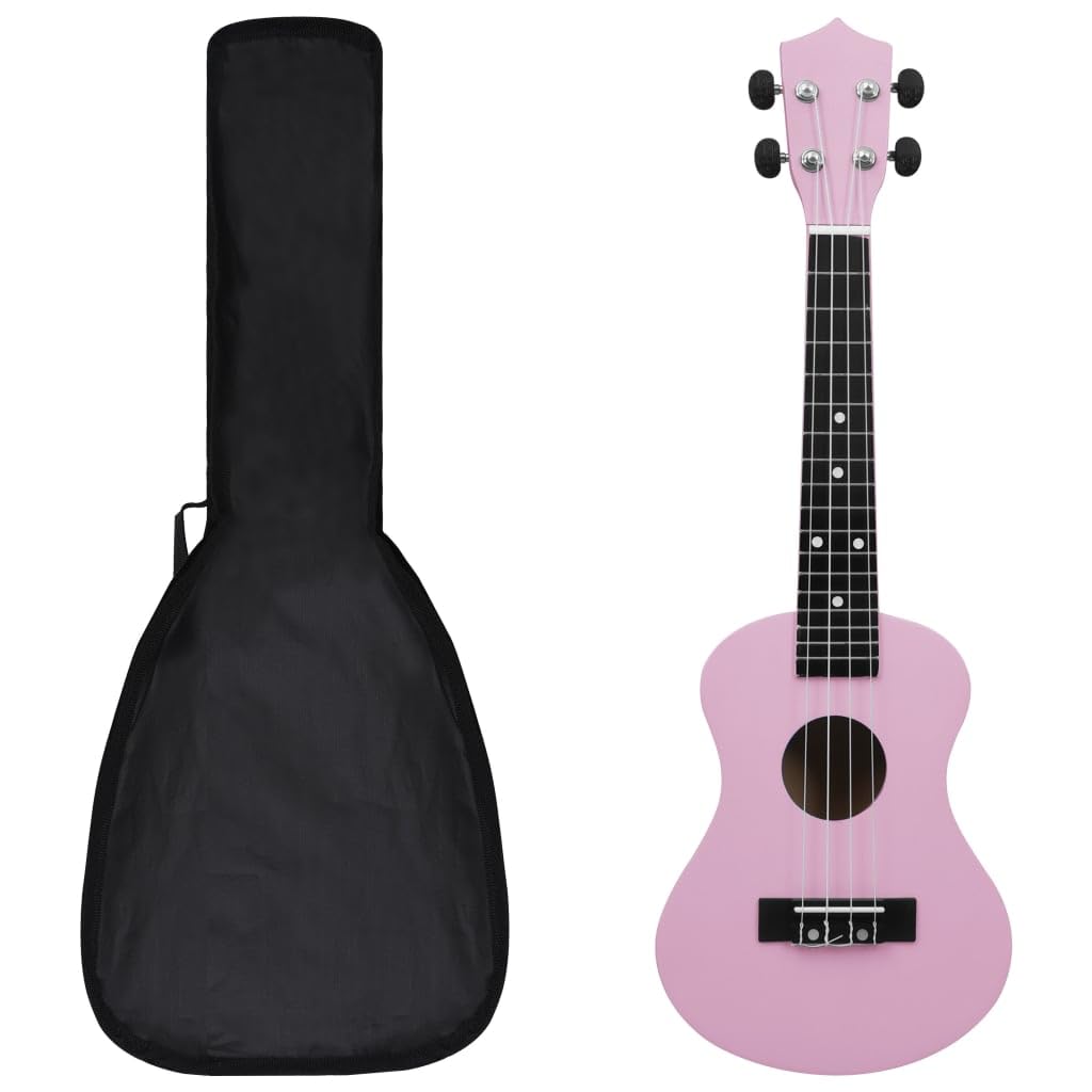 VidaXL Ukulélé soprano avec sac pour enfant Rose 23"