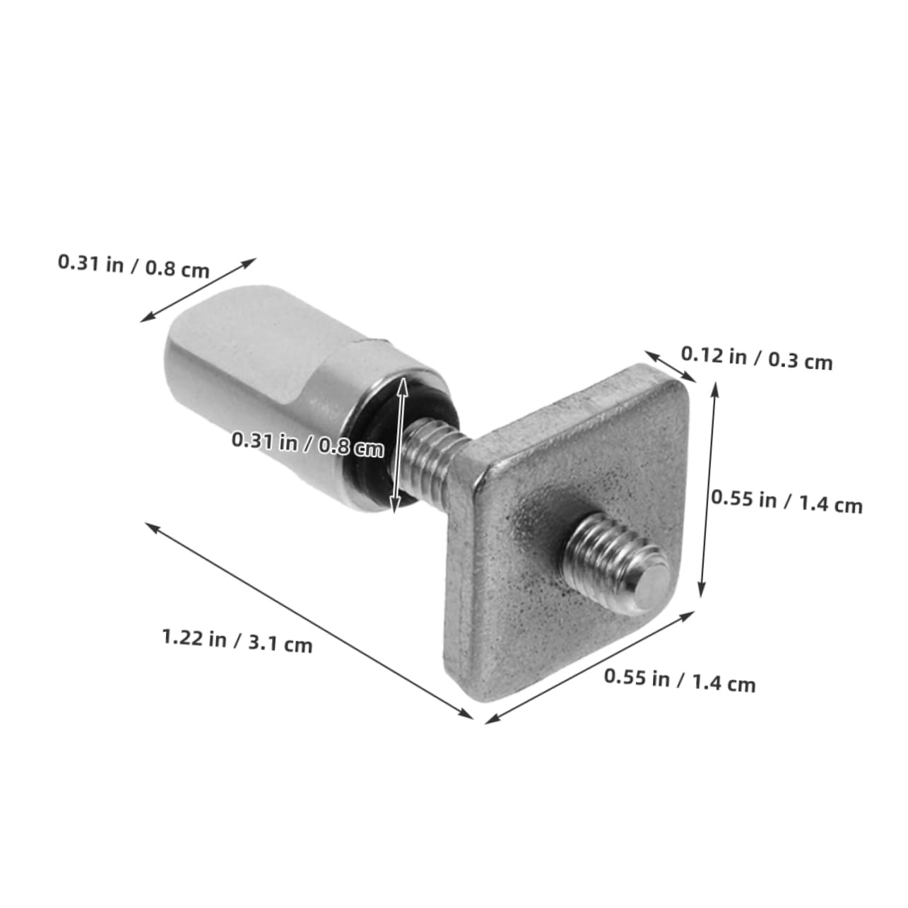 BESPORTBLE 6pcs Stainless Steel 316 Fin Screws for Surfboard Tail Rudder Racing Fin Screw for Paddleboard