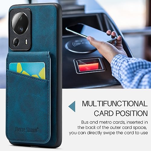 Capa flip para celular compatível com Xiaomi 13 Lite Capa carteira com suporte para cartão, capa car