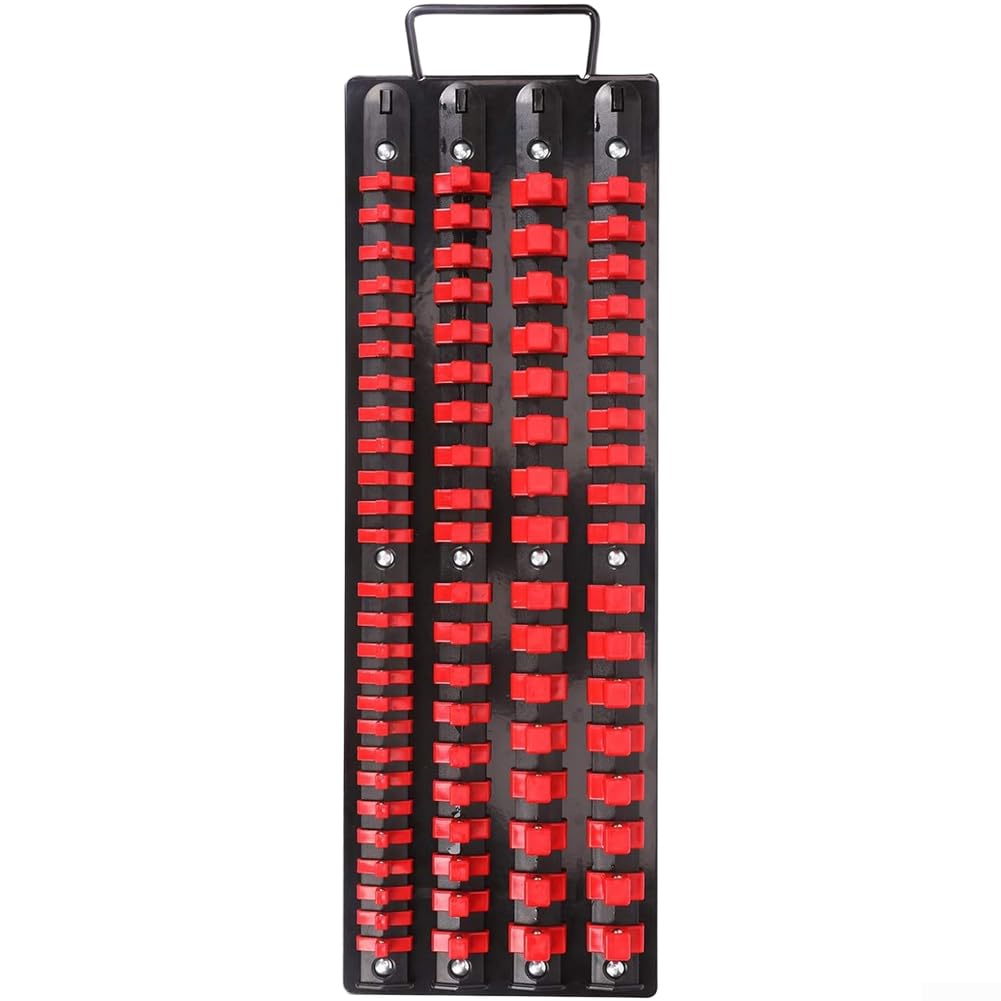 Support de douille 1/4 3/8 1/2 rack de rangement pour 80 outils