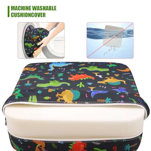 Miniatura 4 de Apexxus Silla Elevadora, Negra, Poliuretano, Portátil, Fácil De Limpiar, Funcionalidad Adicional, De 3.8 Pulgadas, Adecuada Para Comidas Para Niños Pequeños