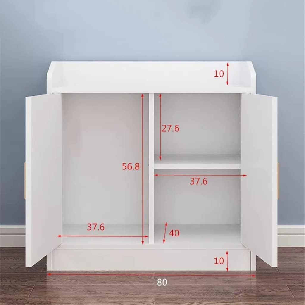 Round Corner Pantry Cabinet Living Room Multifunctional Storage Cabinet with Door Dining Room Side Table Sideboard (Color : D, Size : 30 * 80 * 80CM) (Natural 30 * 80 * 80CM)