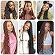 8 Packungen Falsche Locks Häkelzöpfe Strähnen Soft Locs Strähnen für afrikanische Zöpfe falsche Locs Haken Hair Strähnen Locs für Zöpfe (#1B, 35,6 cm (7))