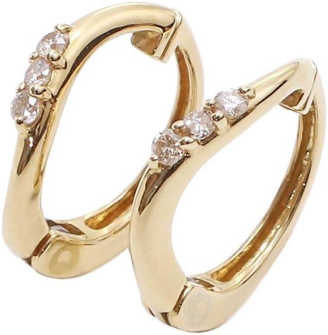 SJX W CLICK HOOP PIERCED (L) K10 ダイヤ0.05 SJX W】CLICK HOOP PIERCED EARRING(M)(6JP5007)｜SJX公式ONLINE