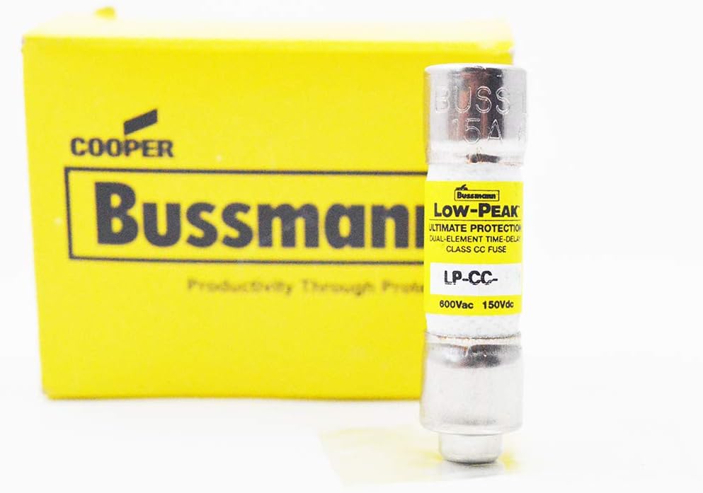 Bussmann LP-CC-6-1/4 6.25Amp (6.25A) Midget,Time Delay, Low-Peak LP-CC Class CC 600 Vac