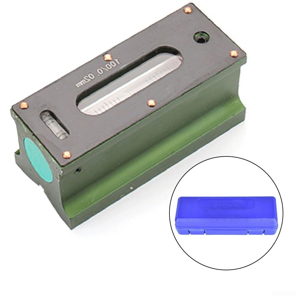 Livelli di spirito della striscia con la base della scanalatura a V, alta precisione 100mm 0.02mm Fitter macchina utensile debug livello striscia strumento di misura industriale