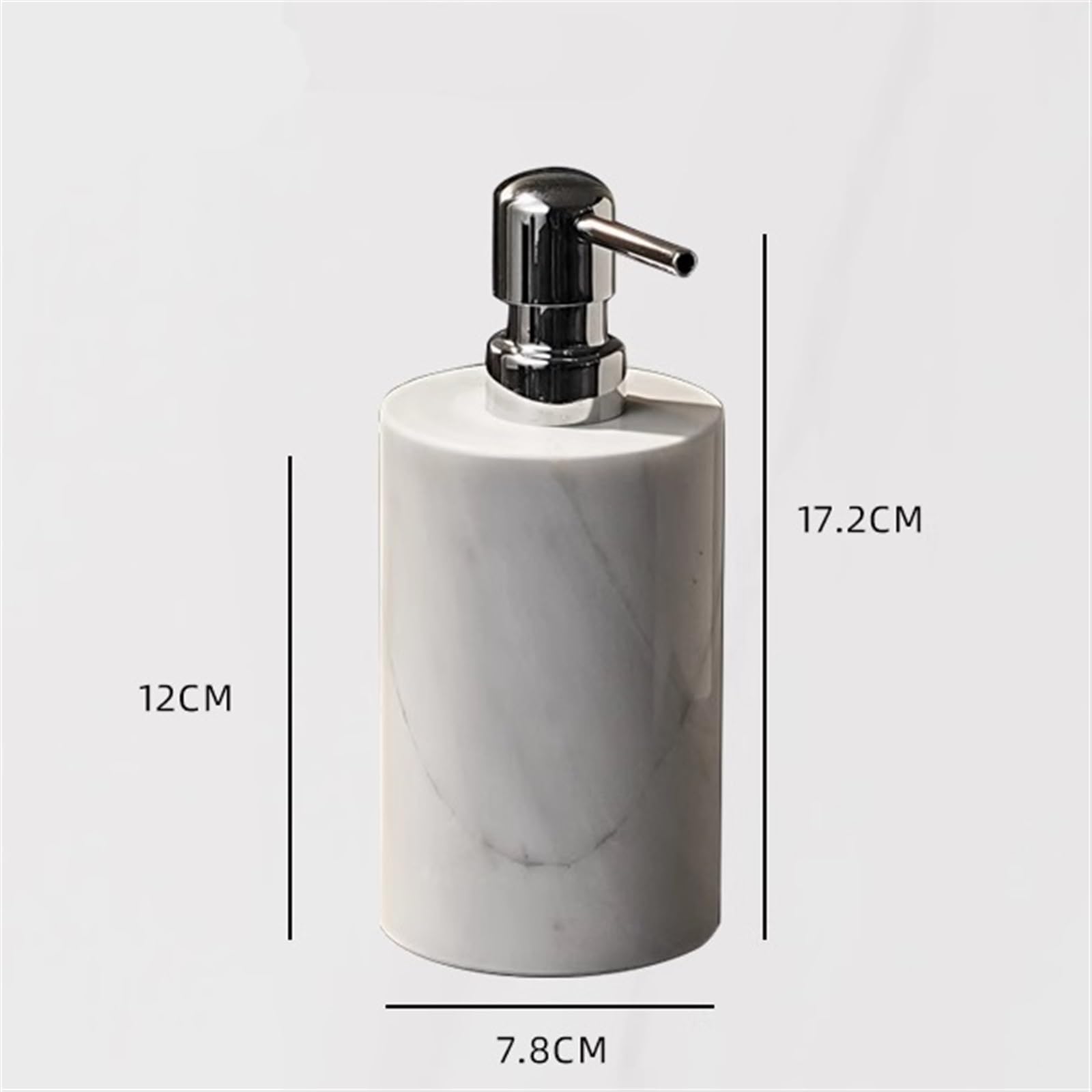 Dispenser di sapone, oro ceramico pompa bottiglia Distributori di sapone ricaricabili in marmo da 8,4 oz/250 ml con pompa Distributori di sapone liquido ricaricabili Distributore di sapone liquido, lo