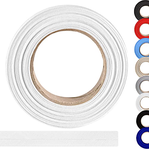 Bias binding made of 100% cotton, 10 mx 20 mm (folded) edging tape, cotton ribbon, bias binding, Ideal for DIY sewing