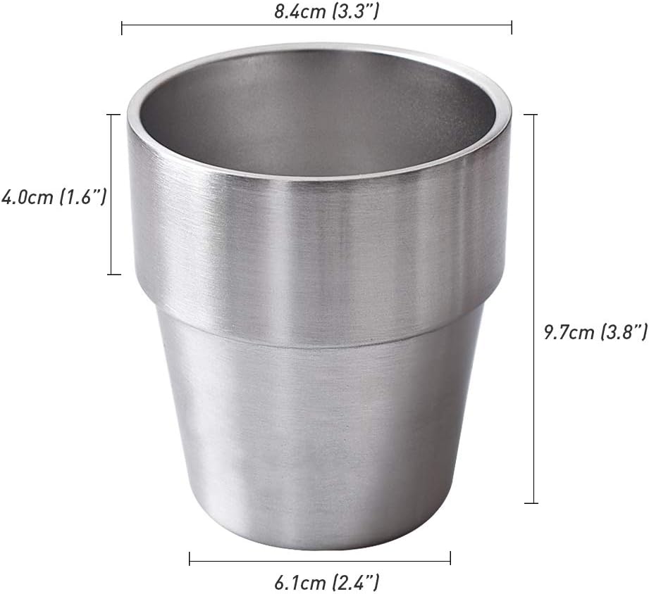 Newk Stainless Steel Cups, 10 Oz Metal Cups, Double Wall Drinking Tumblers for BBQ/Home/Office/Party/Driving – Set of 2 packs - Image 8