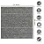 24 * 24in Self-Adhesive Carpet Tiles, Peel and Stick Floor Squares for Home Office, Removable Decorative Rug Mat, Easy Install, Sound Absorbing (10Pcs Light Grey)