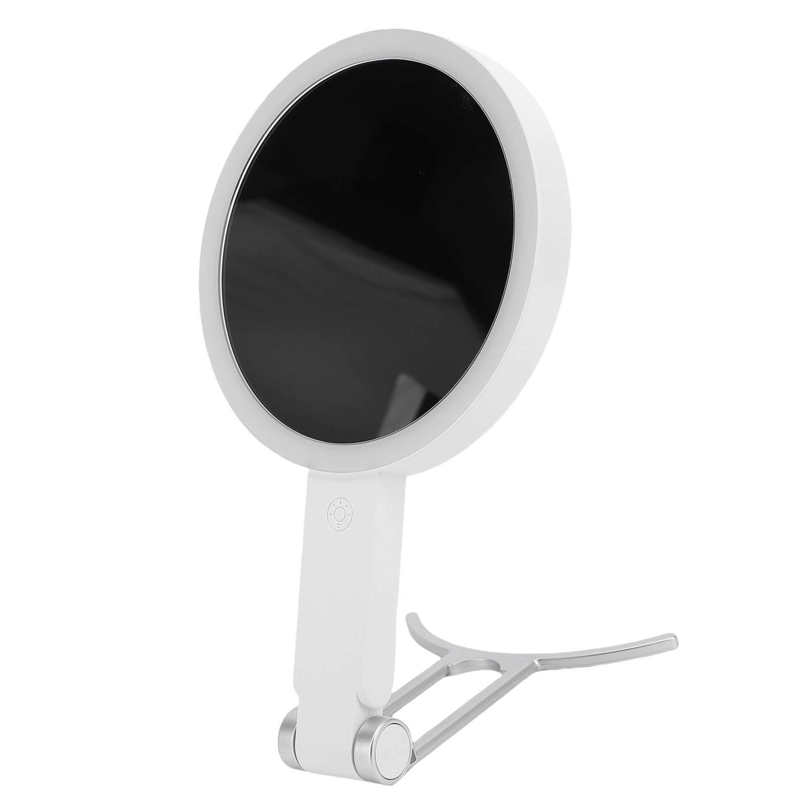 Specchio trucco a LED su entrambi i lati con luce LED luminosa e ingrandimento 10x, per applicazione trucco e cura della pelle, formato portatile