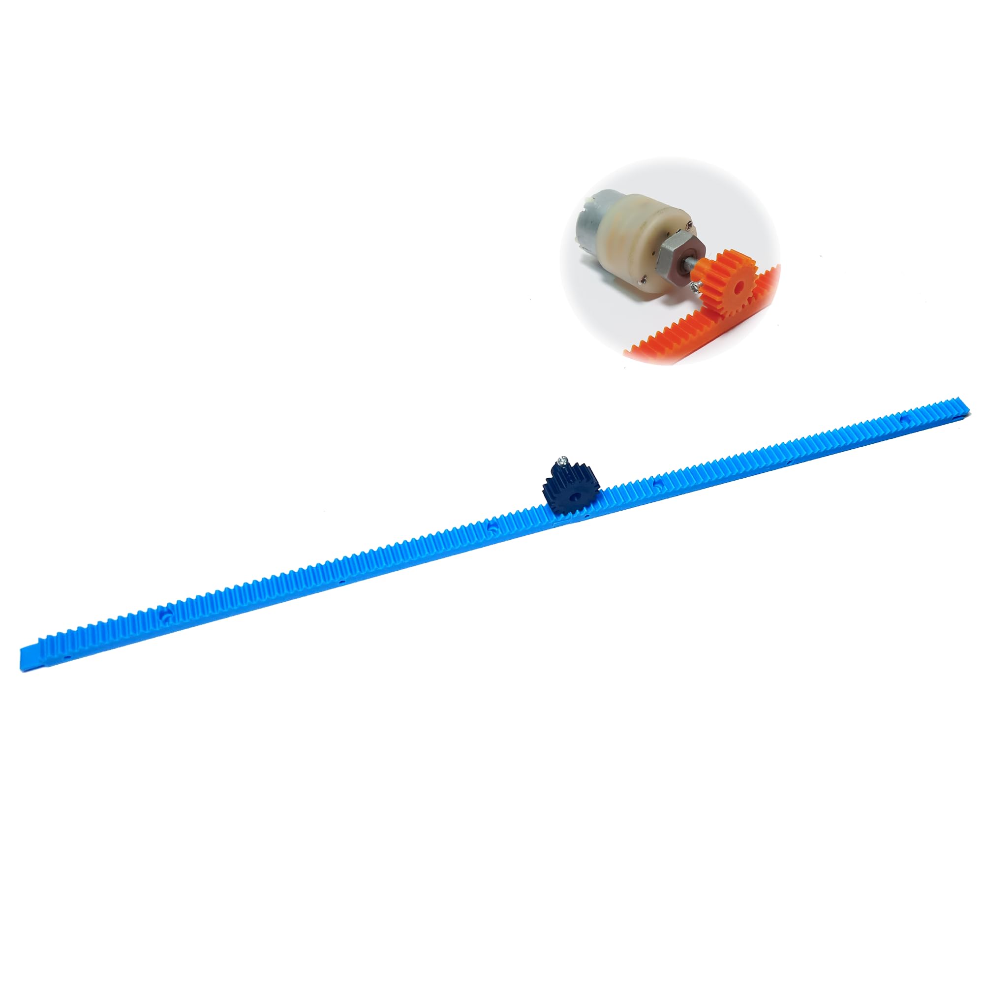 3D Printed Modular Rack and Pinion with Gear Motor – Infinitely Extendable Linear Motion System-image-13