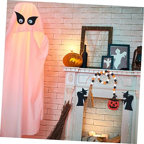 Guirlande de perles en bois Halloween déco bohème chic rustique
