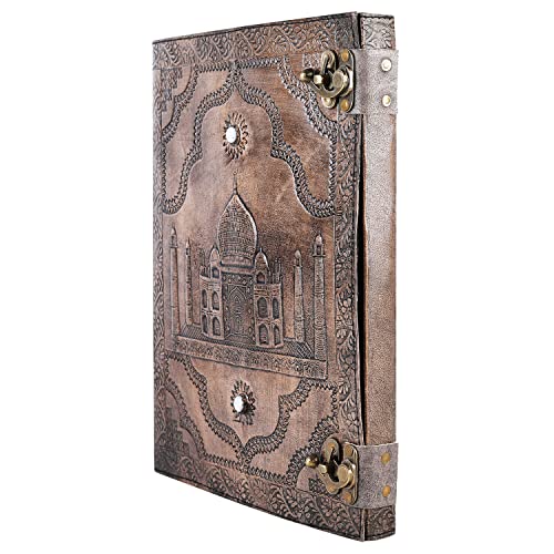 Grimoire en cuir rechargeable fait main, finissez-en avec les feuilles volantes - 4
