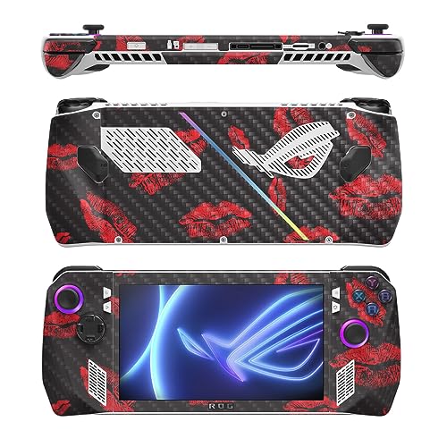 Image of MightySkins Carbon Fiber Skin Compatible with Asus ROG Ally - Kiss Me | Protective, Durable Textured Carbon Fiber Finish | Easy to Apply, Remove, and Change Styles