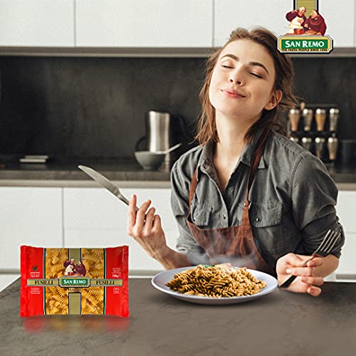 Image of San Remo Fusili Pasta- 500gms | Durum Wheat Semolina | No Maida | 100% Australian ingredients | Twisted Shape to hold meat, vegetables & cheese | Vegan-Friendly