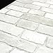 (Blanco, Paquete de 2) Papel tapiz de mural autoadhesivo clásico con patrón...
