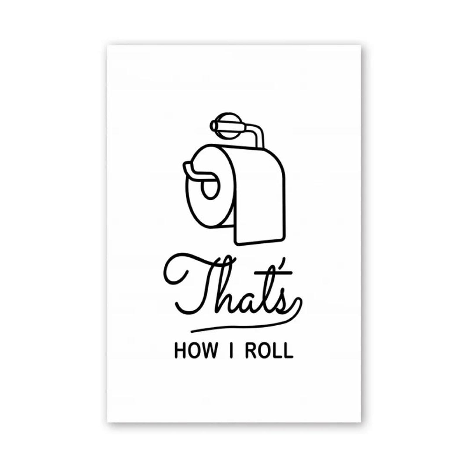 SHINERING Toilet Paper Poop Paper Fun Drawing Wall Art Posters Print Canvas Painting For Living Room Home Decor 50X70Cm Unframed