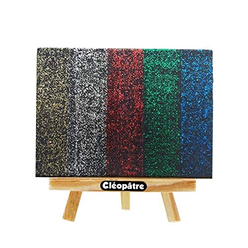 Cléopâtre – GP500-877 – Glitter-Gel, transparentes Gel mit Bunte Glitter, Silber, 500 ml