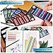 Artibetter 8packs Book Tabs Annotating Index Sticker Strip Highlighter Tape Sticky Strips for Notes