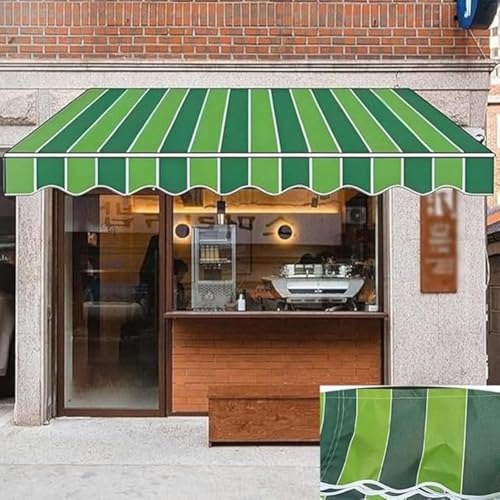 Toldo retráctil 800x300 cm de poliéster 280g para solucionar el calor en terraza