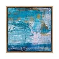 SIGNWIN Framed Canvas Wall Art Colorful Texture Canvas Prints Home Artwork Decoration for Living Room,Bedroom - 16x16 inches
