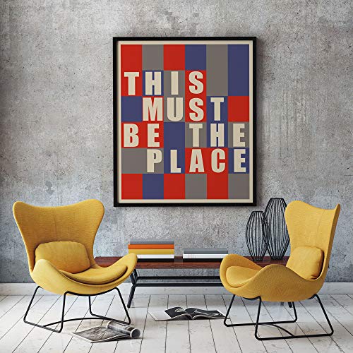 Wallbuddy This Must Be The Place Poster Bauhaus Typography Poster (16 X 20) #TOP3