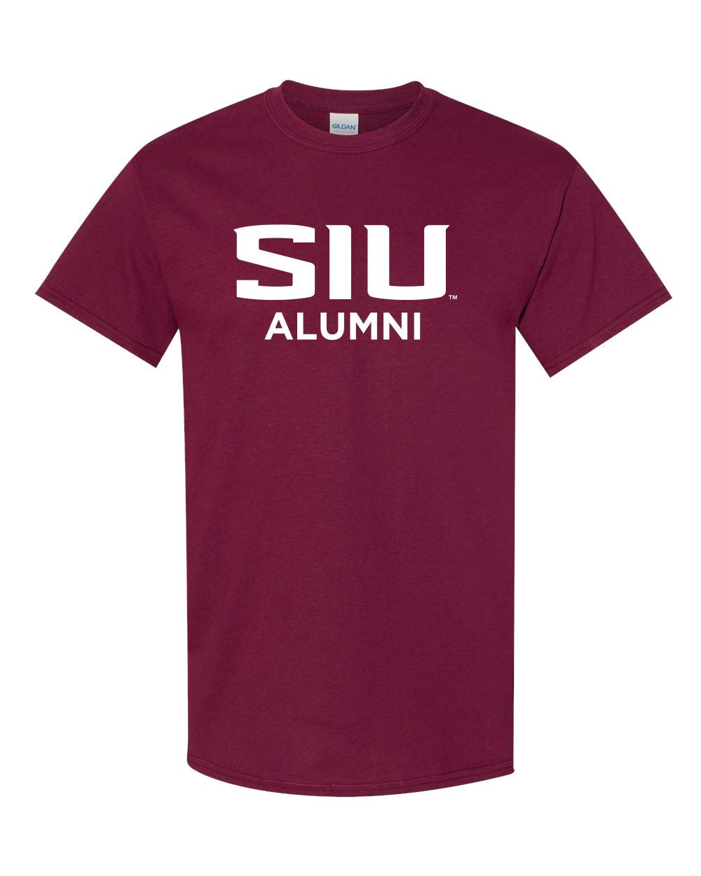 CreateMyTee | Southern Illinois University Alumni Text One Color T-Shirt |