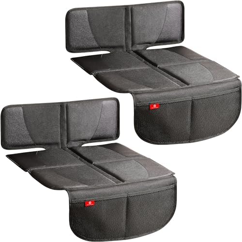 Helteko Carseat Protector with Thickest Padding, 2 Pack Auto Seat...