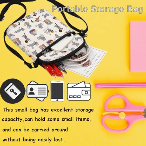 TSOTMO Chef Merch Crossbody Bag Cartoon Movie Gift for Mouse Fans WDW Trip Messenger Bag3