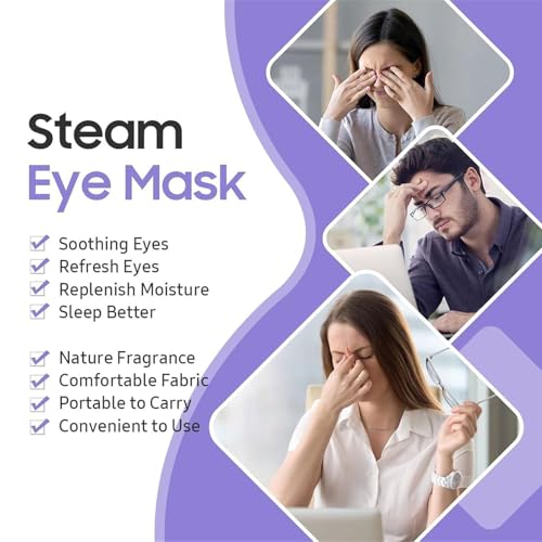 Máscara para el cuidado de los ojos con diseño cómodo y compresas cálidas de spa 4