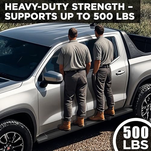 Estribos aluminio 6.5" compatibles GMC Sierra 1500 2019-2025 miniatura 7