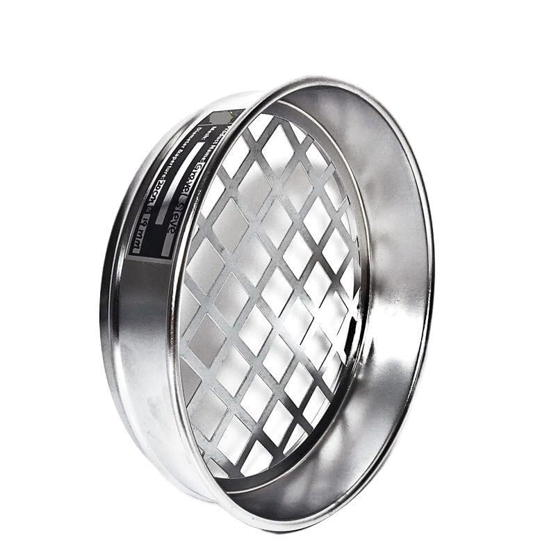 1 tamiz de grava de 20 cm con orificios cuadrados, tamiz de prueba estándar de laboratorio for una separación precisa de materiales (apertura 0,075-90 mm)(53 mm)