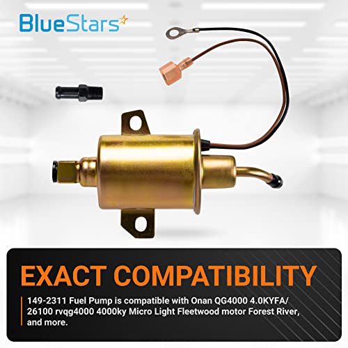 image for BlueStars 149-2311 High-Performance 12V Electric Fuel Pump for Onan Cu