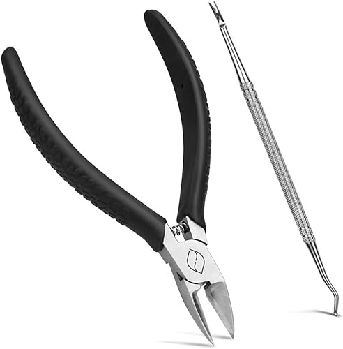 Miniatura 10 de FERYES Kit de 6 piezas de manicura para el cuidado de uñas, herramientas de eliminación de cutículas y cortaúñas  Cortador de uñas, pinza de